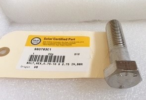 BOLT HEX 0.75-10 X 2.75 IN B8M 4PACK
