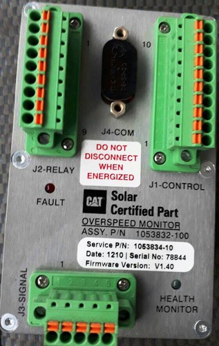 MONITOR CONTROL BU OVERSPEED